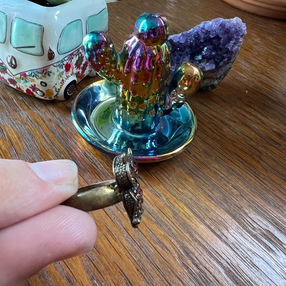 Rustic Owl Rhinestone Ring ✨ - Picture 7 of 7